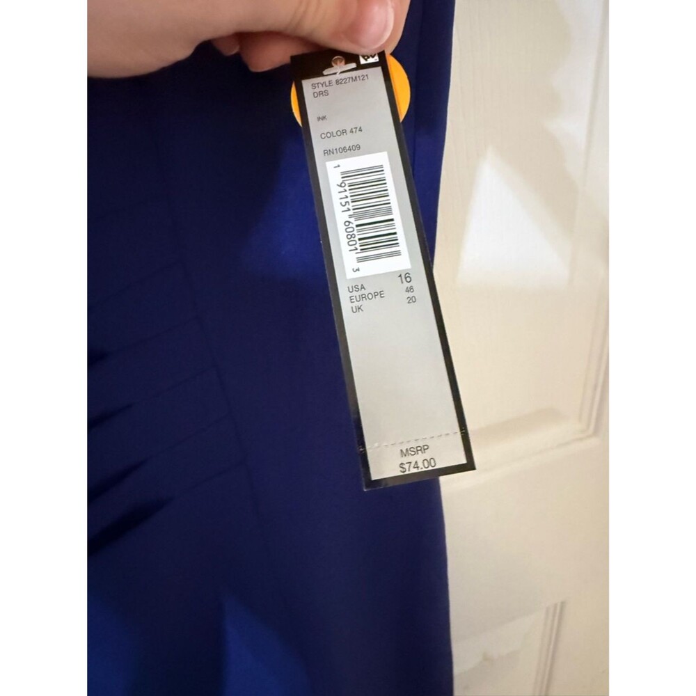 NWT Chelsea Rose Blue Midi Dress 16 - Picture 3 of 5